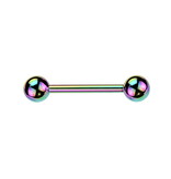 Zungenpiercing Multicolor – 16 mm | PVD-beschichtet