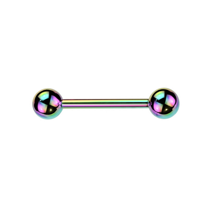 Zungenpiercing Multicolor – 16 mm | PVD-beschichtet
