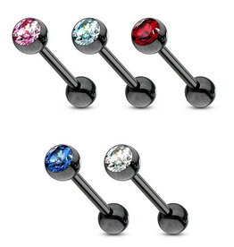 Schwarzes Zungenpiercing