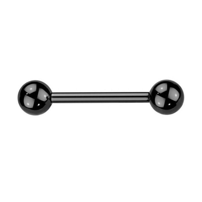 1,6 x 10 | 12 | 14 | 16 mm Brustpiercing schwarz