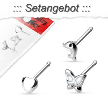 Nasenstecker 3er Set