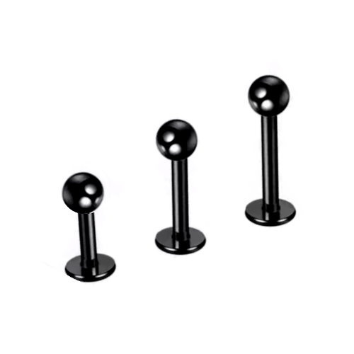 1,2 mm Tragus Piercing schwarz
