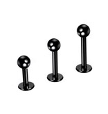 1,2 mm Tragus Piercing schwarz