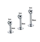 Helix Piercing Stecker aus Chirurgenstahl