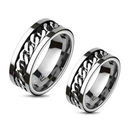 Partnerringe Kettendesign