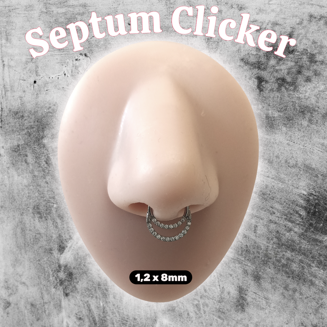 Septum Piercing Clicker 2reihig