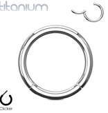 1,2 mm Titan Clicker Ring – Titanium ASTM F136
