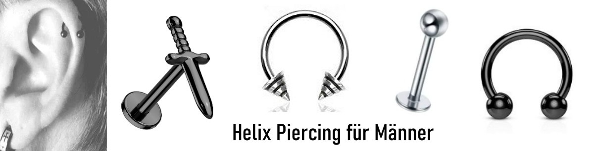 Helix Piercing für Männer 