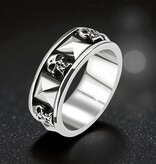 Totenkopf Bikerring – Edelstahlring