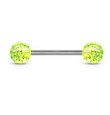 Nippelpiercing Glitterball - 8 Farben wählbar