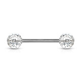 Nippelpiercing Glitterball - 8 Farben wählbar