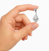 Bauchnabelpiercing  Titan mit Kristall