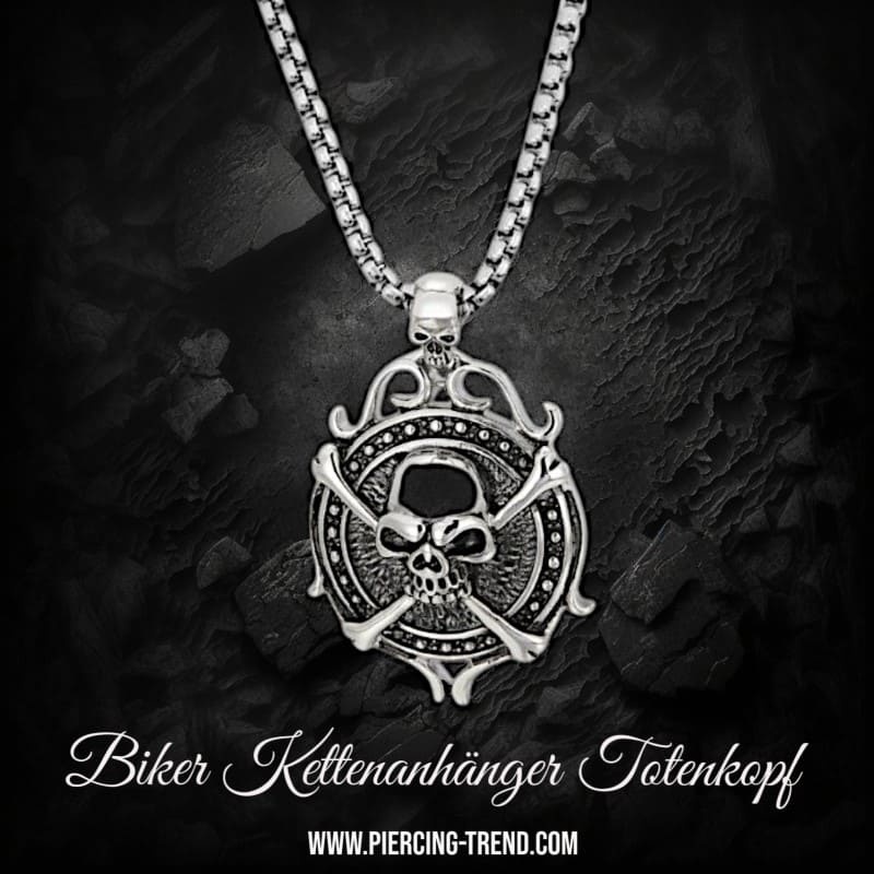 Biker Kettenanhänger Totenkopf