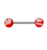 Nippel Barbell  mit marmorierten UV-Kugeln