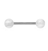 Nippel Barbell  mit marmorierten UV-Kugeln