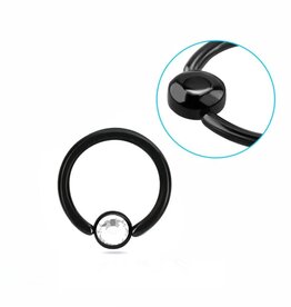 1,2 x 8 | 10 mm  Lippenbändchen schwarz