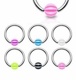 1,2 mm BCR-Ring mit UV-Ball - 6 Farben