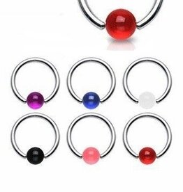 BCR Ring 1,2 mm mit UV-Kugel