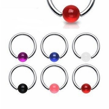 BCR Ring 1,2 mm mit UV-Kugel