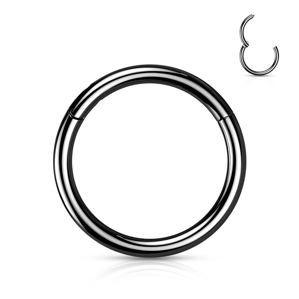 1,2mm Helix Segmentring mit Scharnier schwarz