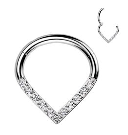 1,2 x 8 mm Septum Piercing Dreieck
