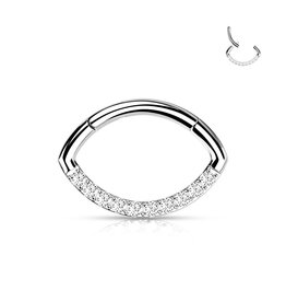 1,2 x 8 mm Ovaler Piercing Clicker