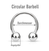 Circular Barbell 1,2 mm - 4 Größen