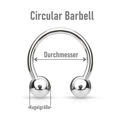 Circular Barbell 1,2 mm - 4 Größen