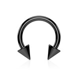 Hufeisenring 1,6 x 12 mm schwarz