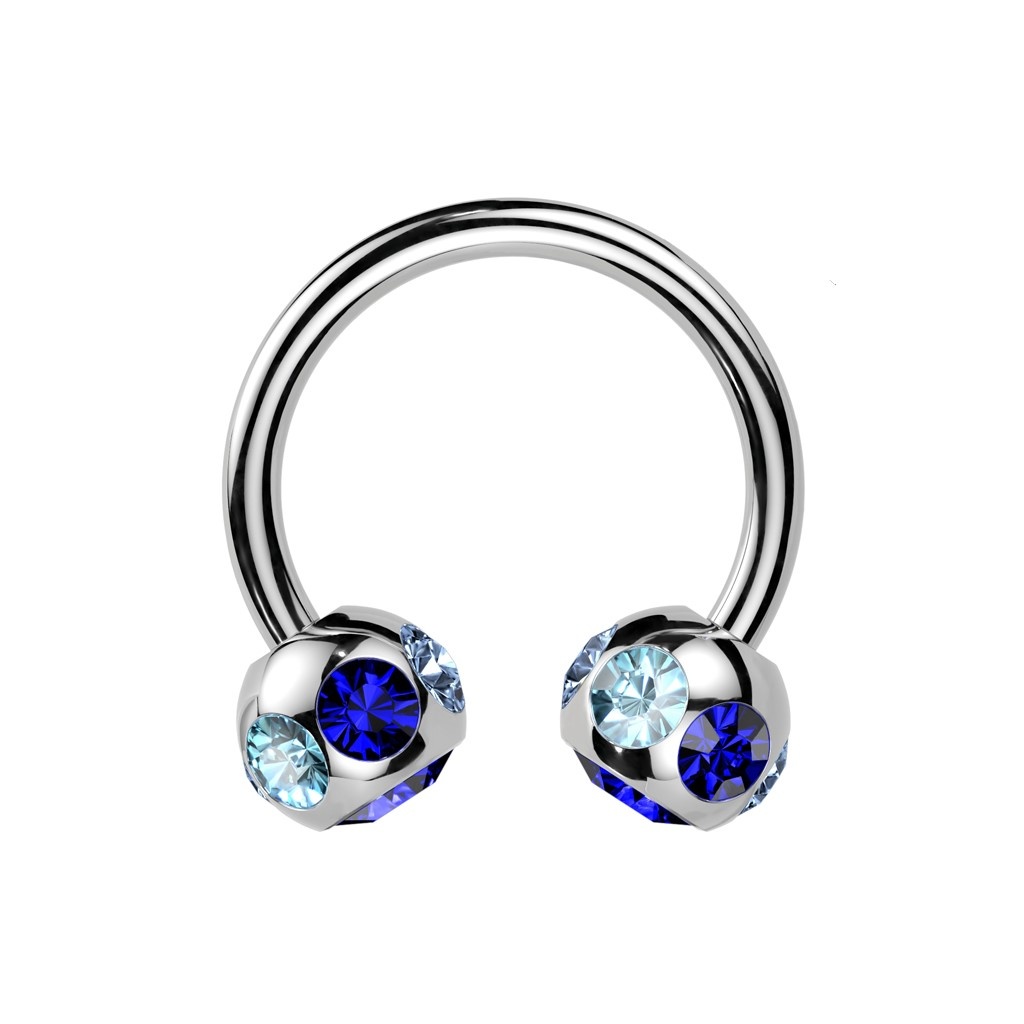 Bauchnabelpiercing Ring mit Zirkonia