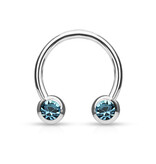 Piercing Ring 1,6 x12 mm türkis