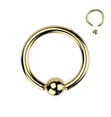 1,6 mm Piercing-Ring gold - 3 Größen