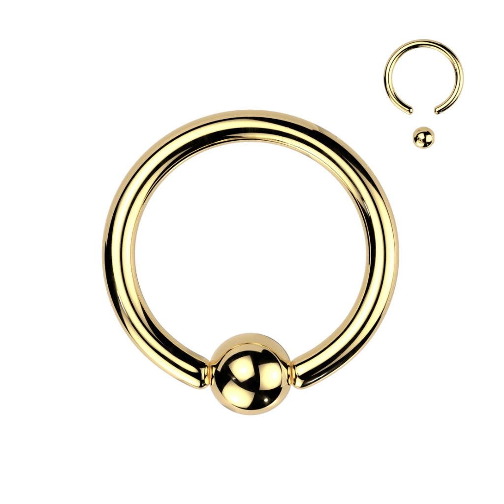 1,6 x 8 | 10 | 12 mm BCR-Ring Gold