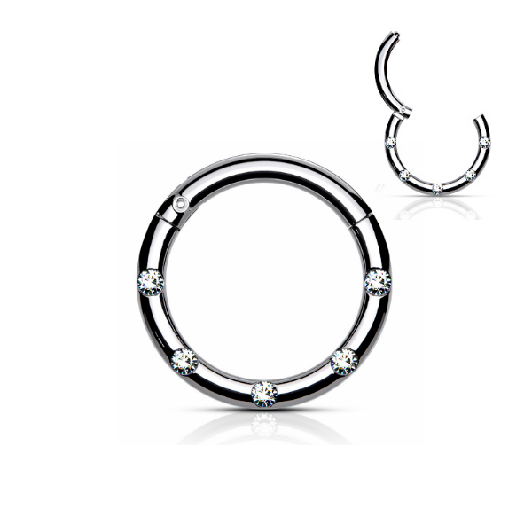 1,2 x 8 mm Nasenpiercing Septum Clicker