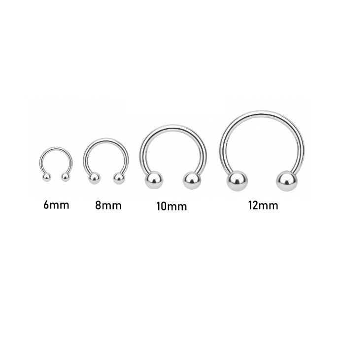 Helix Hufeisen Ring silber