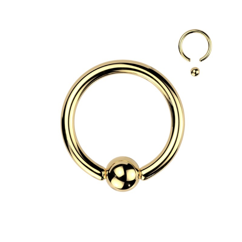 1,2 x 8 | 10 | 12 mm BCR Ring goldfärbig