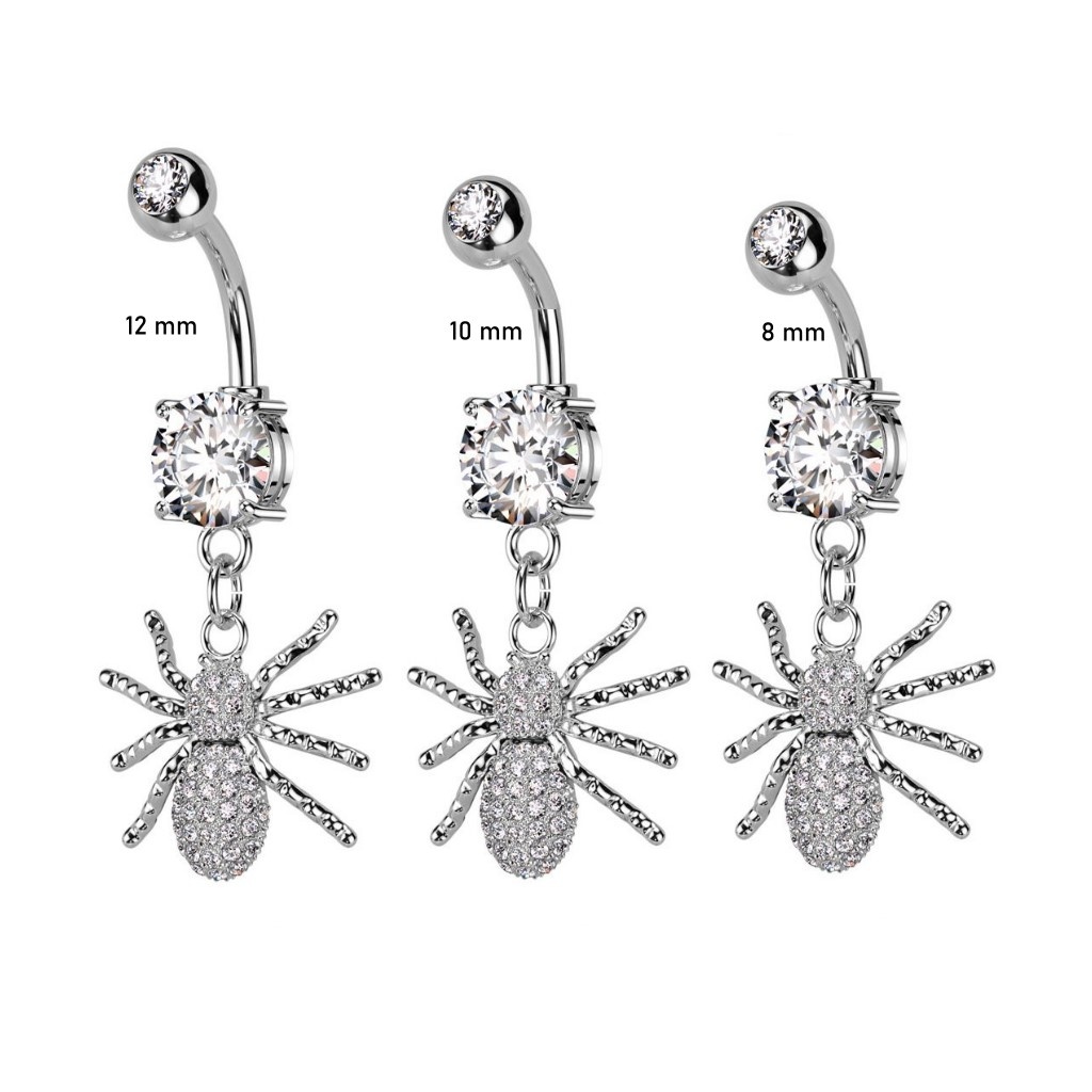 12mm Bauchpiercing Spinne
