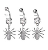 12mm Bauchpiercing Spinne