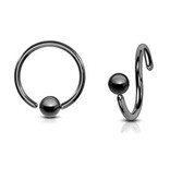 1,2 mm Biegering schwarz mit Kugel