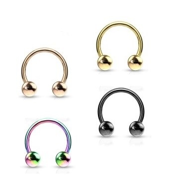 Hufeisen Piercing Ring