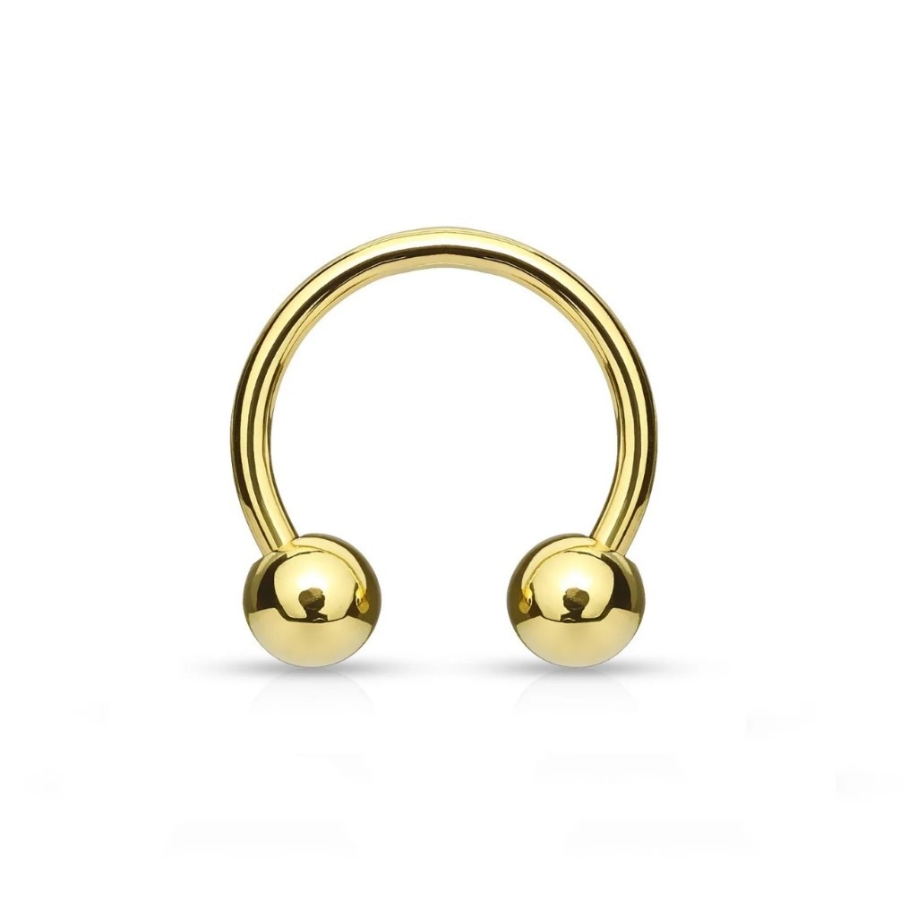 1,2 x 8mm Hufeisen Piercing Ring