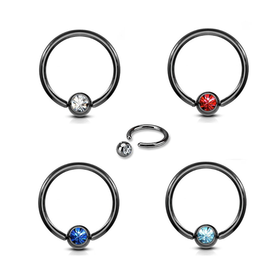 1,2 mm Septum Ring schwarz kaufen