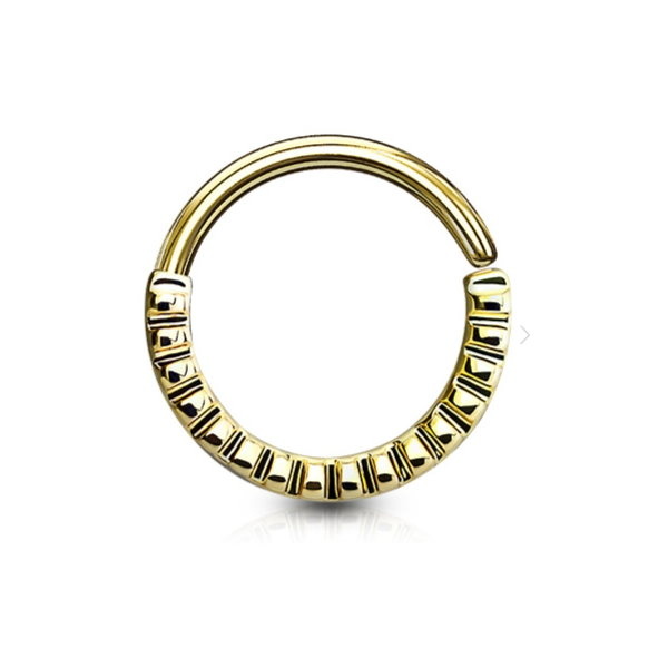 Septumring gold-färbig zum aufbiegen
