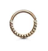 Piercingring rosegold für Helix & Septum