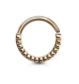 1,2 x 10 mm Piercingring rosegold