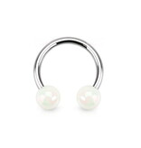 1,2 mm Septum Ring weiß