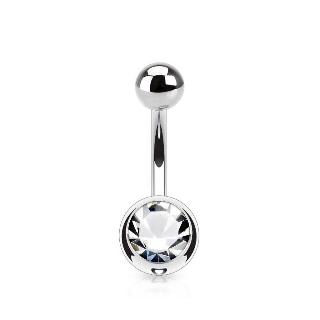 8 | 10 | 12 mm Bauchnabelpiercing  Kristall