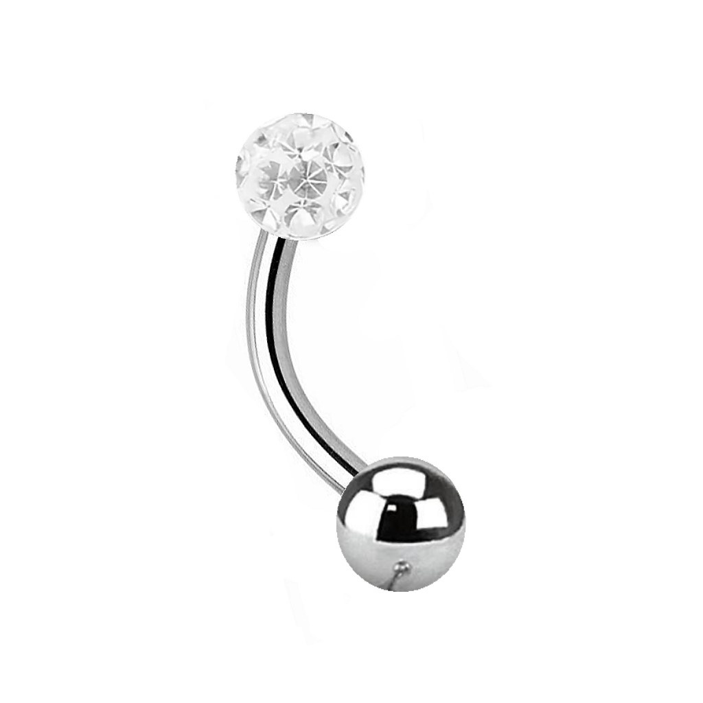 Christina Piercing mit Epoxy Kugeln