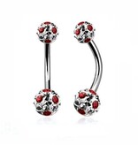 Christina Piercing mit Epoxykugeln