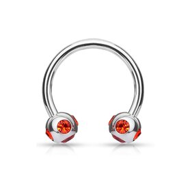 1,2 x 10 mm Hufeisen Ring Piercing